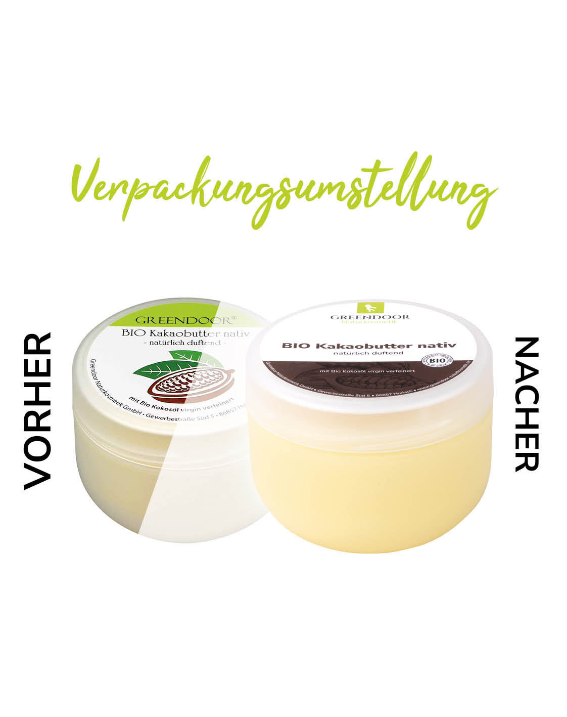 Bio Kakaobutter Nativ Und Vegan K Rperbutter Und Bodylotion